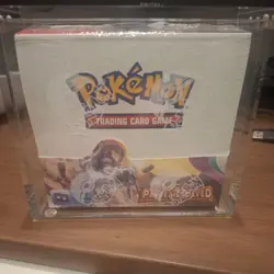 Pokemon Scarlet & Violet Paldea Evolved Booster Box - Sealed - with Acrylic case - Image 1