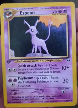 Pokemon TCG Espeon Neo Discovery 20/75 1st Edition Rare - Image 1