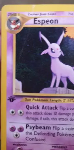 Pokemon TCG Espeon Neo Discovery 20/75 1st Edition Rare - Image 3