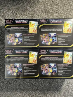 4 x Pokemon TCG Chaos Rising Pokemon Center ETB (New & Sealed) - Image 2