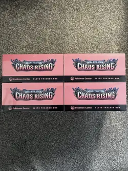4 x Pokemon TCG Chaos Rising Pokemon Center ETB (New & Sealed) - Image 5