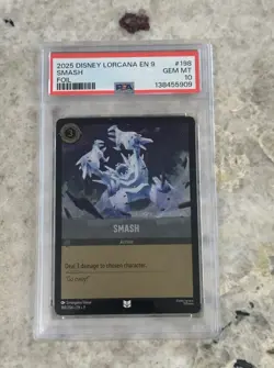 2025 DISNEY LORCANA EN 9-FABLED #198 SMASH FOIL PSA 10 - Image 1