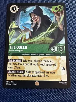 Disney Lorcana Wilds Unknown The Queen Devious Disguise 90/204 Legendary Foil - Image 1
