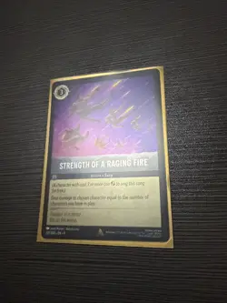 ✨Disney Lorcana Fabled Strength of a Raging Fire 201/204 Cold Foil - Image 2