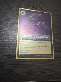 ✨Disney Lorcana Fabled Strength of a Raging Fire 201/204 Cold Foil - Image 3