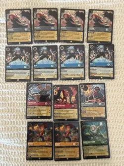 Disney Lorcana Wilds Unknown 14-Card Character Lot legendary non-foil - Image 1