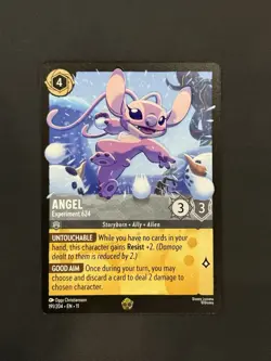 Disney Lorcana Winterspell 191/204 Angel Experiment 624 Legendary - Image 1