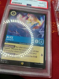 Alice - Growing Girl 137/204 Disney Lorcana Rise of the Floodborn PSA 10 - Image 2