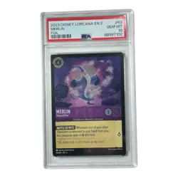 Disney Lorcana EN 2 Merlin - Shapeshifter #53 FOIL PSA 10 - Image 1