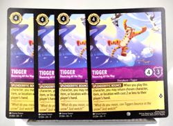 Disney Lorcana TCG Winterspell Tigger Bouncing All the Way 37/204 Common x4 - Image 1