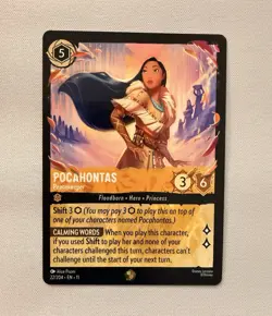 Ravensburger Disney Lorcana Pocahontas - Peacekeeper Super Rare 22/204 EN - Image 1