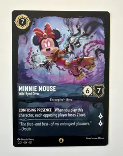 Disney Lorcana TCG Minnie Mouse - Wild-Eyed Diver 12/31 Promo EN - Image 1