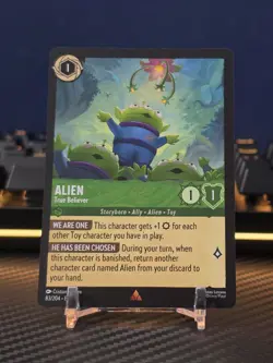 Disney Lorcana Alien - True Believer 83/204 Emerald Common Non-Foil Eng - Image 1