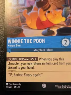 Winnie The Pooh - Hungry Bear 151/204 Common Winterspell Disney Lorcana TCG - Image 4