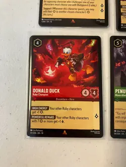 Donald Duck - Ruby Champion Whispers ... Well 4x x4 Disney Lorcana Playset - Image 1