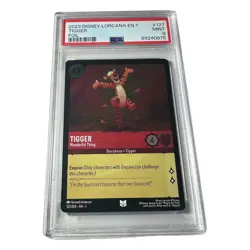 Disney Lorcana EN 1 The First Chapter Tigger - Wonderful Thing #127 FOIL PSA 9 - Image 1