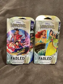 Disney Lorcana Fabled Starter Decks (SET OF 2) Ravensburger FACTORY SEALED - Image 1