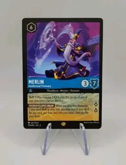 Disney Lorcana TCG: Merlin 159/204 Legendary Regular - Shimmering Skies - NM - Image 1