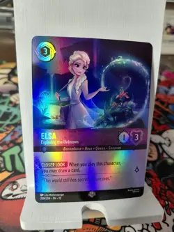 Disney Lorcana Elsa - Exploring the Unknown 208/204 Epic Cold Foil EN NM - Image 1