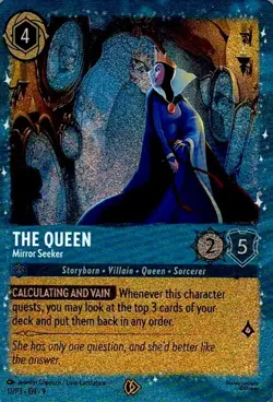 The Queen - Mirror Seeker 12 Promo Disney Lorcana Promo Cards Lorcana Holo LP - Image 1