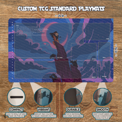 Disney Lorcana Scar's Villainous Ovation Lion King Trading Card Game Playmat - Image 1