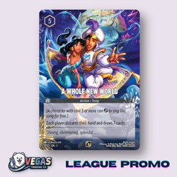 A Whole New World 10/C1 League Promo Non-Foil First Chapter LP Disney Lorcana - Image 1