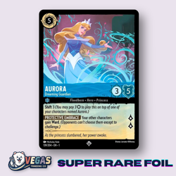 Aurora Dreaming Guardian 139/204 Super Rare Foil First Chapter LP Disney Lorcana - Image 1