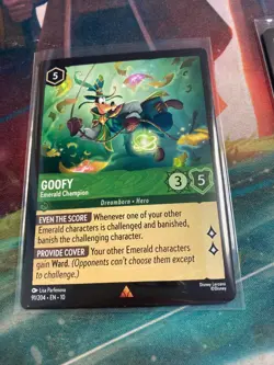 Goofy - Emerald Champion Whispers Well 4x x4 Disney Lorcana Playset - Image 1