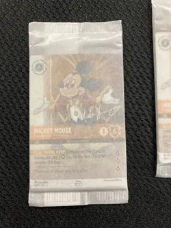 Disney Lorcana D100 Disney 100 Gift Set Collector's Edition Sealed 6 Cards Promo - Image 1
