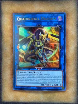 Yugioh Quadborrel Dragon SDRR-EN043 Ultra Rare 1st Ed NM - Image 1