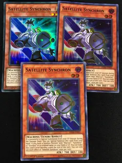YUGIOH SATELLITE SYNCHRON LED6-EN025 1ST SUPER X3 (NM) - Image 1
