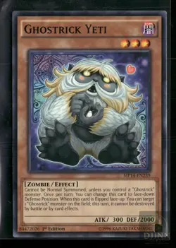 GHOSTRICK YETI MP14-EN239 C YU-GI-OH 1ST EDITION NM/M - Image 1