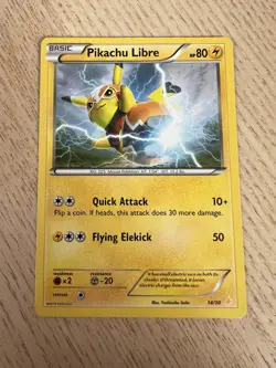 Pokemon TCG Pikachu Libre Non Holo 14/30 XY Trainer Kit MP - Image 1