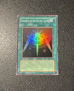 Yugioh Swords Of Revealing Light LOB-101 Super Rare 2017 Print MP - Image 1