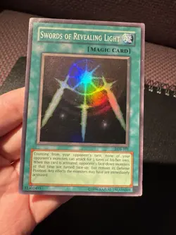 Yugioh Swords Of Revealing Light LOB-101 Super Rare 2017 Print MP - Image 3