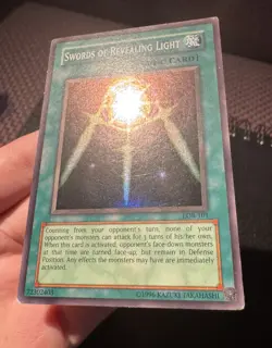 Yugioh Swords Of Revealing Light LOB-101 Super Rare 2017 Print MP - Image 5