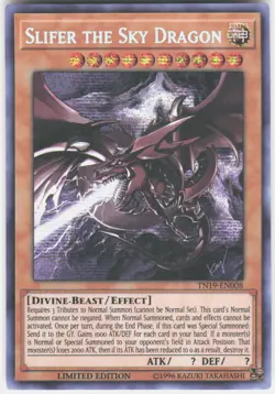 Slifer the Sky Dragon TN19-EN008 2019 Gold Sarcophagus Tin Yu-Gi-Oh NM - Image 1