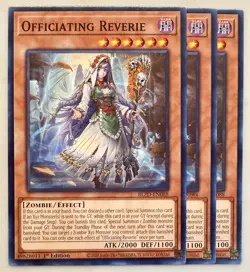 Yugioh! 3x Officiating Reverie BLZD-EN088 Common 1st Ed NM - Image 1