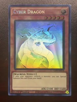 Konami Yu-Gi-Oh! TCG Cyber Dragon GFP2-EN178 Ghost Rare Foil 1st Ed ATK/DEF - Image 1