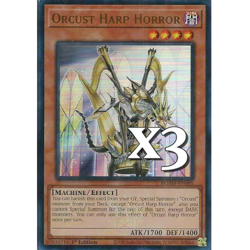 3x orcust Harp Horror BLMM-EN085 Ultra Rare NM 1st Ed YUGIOH - Image 1