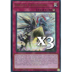 3x Orcust Crescendo BLMM-EN098 Ultra Rare NM 1st Ed YUGIOH - Image 1