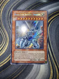 Blue-Eyes Shining Dragon, Secret Rare (RP02-EN096), Unlimited, MP (ORIGINAL) - Image 1