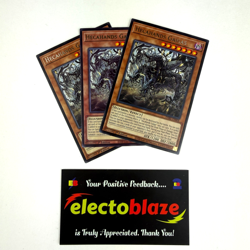 3x Yugioh! Hecahands Gaigas 1st Ed English Ultra Rare PHRE-EN004 - Free Shipping - Image 1