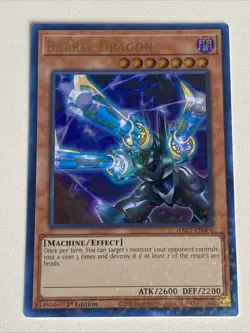 Yugioh - Barrel Dragon x 3 - 1st Edition Ultra Rare NM - Free Holo Card - B - Image 2