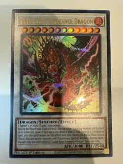 Yugioh Konami Snake-Eyes Vengeance Dragon ALIN-EN040 Ultra Rare Holo 1st - Image 1