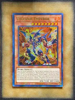 Yugioh Volcanic Emperor LD10-EN018 Ultra Rare 1st Ed NM - Image 1