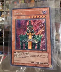 Yu-Gi-Oh! TCG Jinzo BPT-011 Limited Secret Rare 2003 Tin Promo HOLO BLEED - Image 1