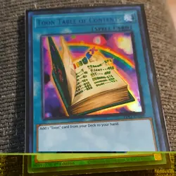 Yu-Gi-Oh! TCG Toon Table of Contents LDS1-EN069 Ultra Rare Foil EN 1st Ed - Image 1