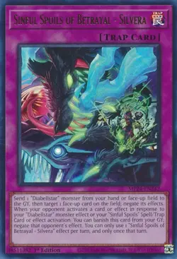 Sinful Spoils of Betrayal - Silvera - MP24-EN242 - Ultra Rare - 1st Edition Ligh - Image 1