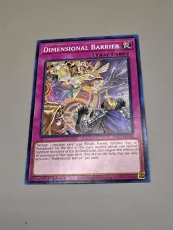 Yugioh! NM Dimensional Barrier - SDAZ-EN039 - Common - 1st Edition - Image 1